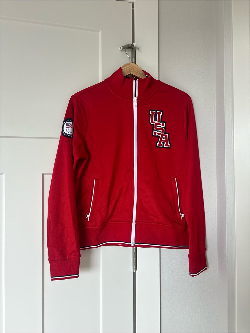 Polo by Ralph Lauren Red Team USA Jacket with Contrast Collar